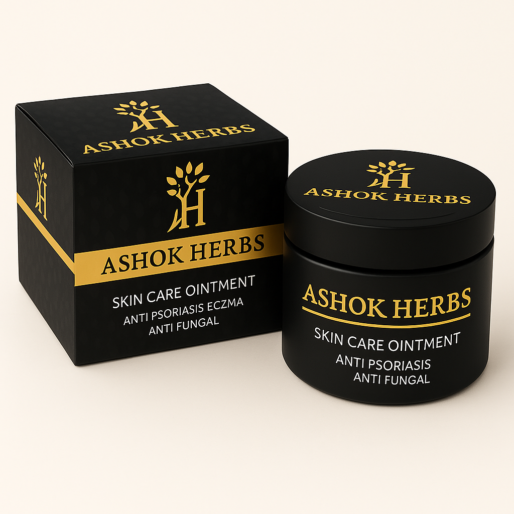 Ashok Herbs Anti Psoriasis & Eczema Healing Cream – Natural Relief for Dry, Itchy Skin – Soothing Ointment