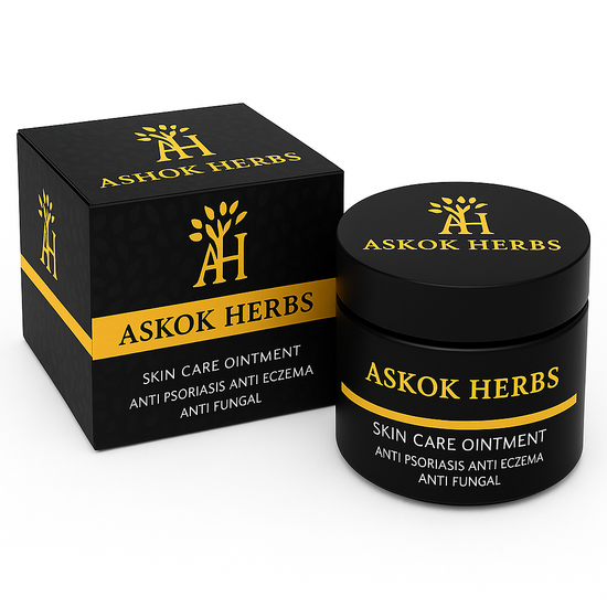Ashok Herbs Anti Psoriasis & Eczema Healing Cream – Natural Relief for Dry, Itchy Skin – Soothing Ointment