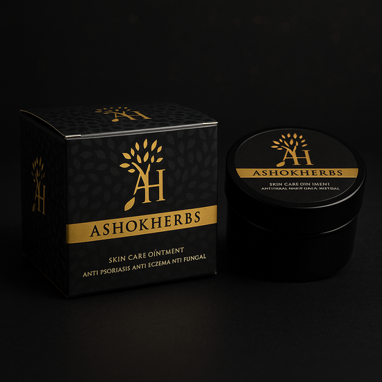 Ashok Herbs Anti Psoriasis & Eczema Healing Cream – Natural Relief for Dry, Itchy Skin – Soothing Ointment