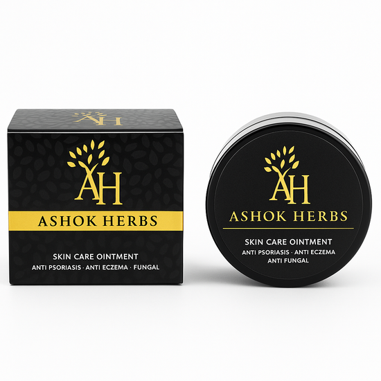 Ashok Herbs Anti Psoriasis & Eczema Healing Cream – Natural Relief for Dry, Itchy Skin – Soothing Ointment