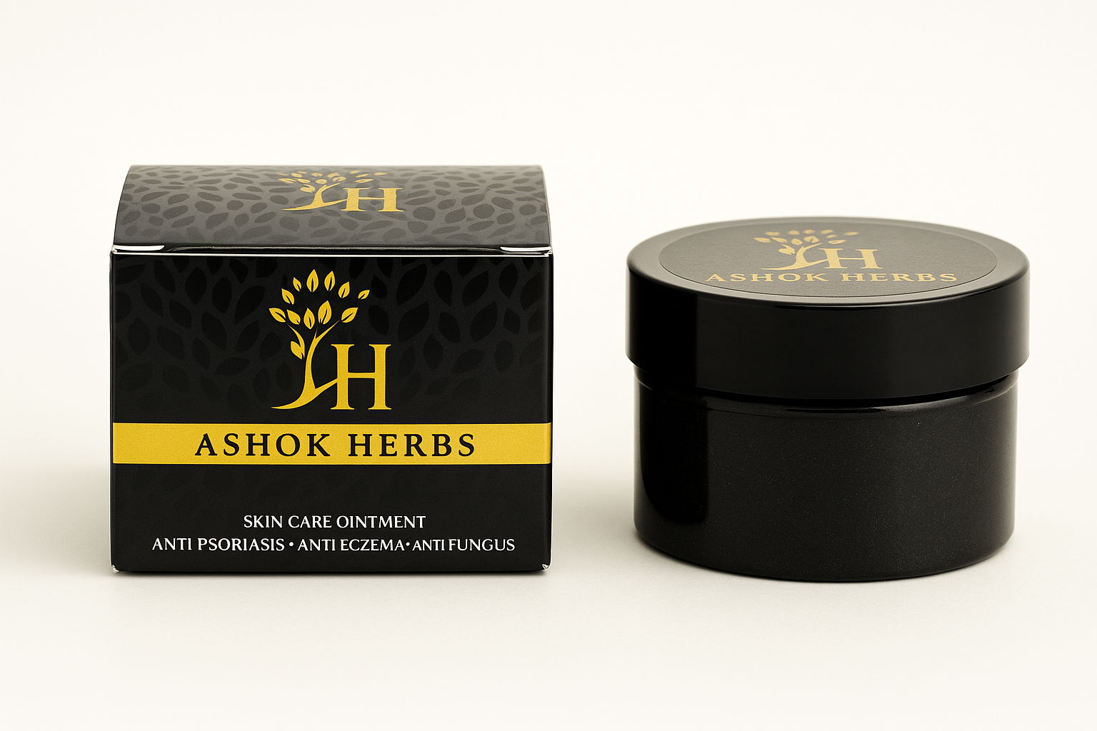 Ashok Herbs Anti Psoriasis & Eczema Healing Cream – Natural Relief for Dry, Itchy Skin – Soothing Ointment